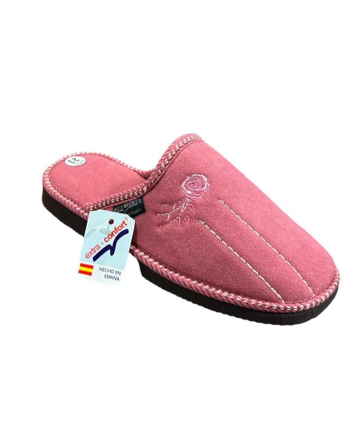 Pantufla abierta color rosa Peña Blanca
