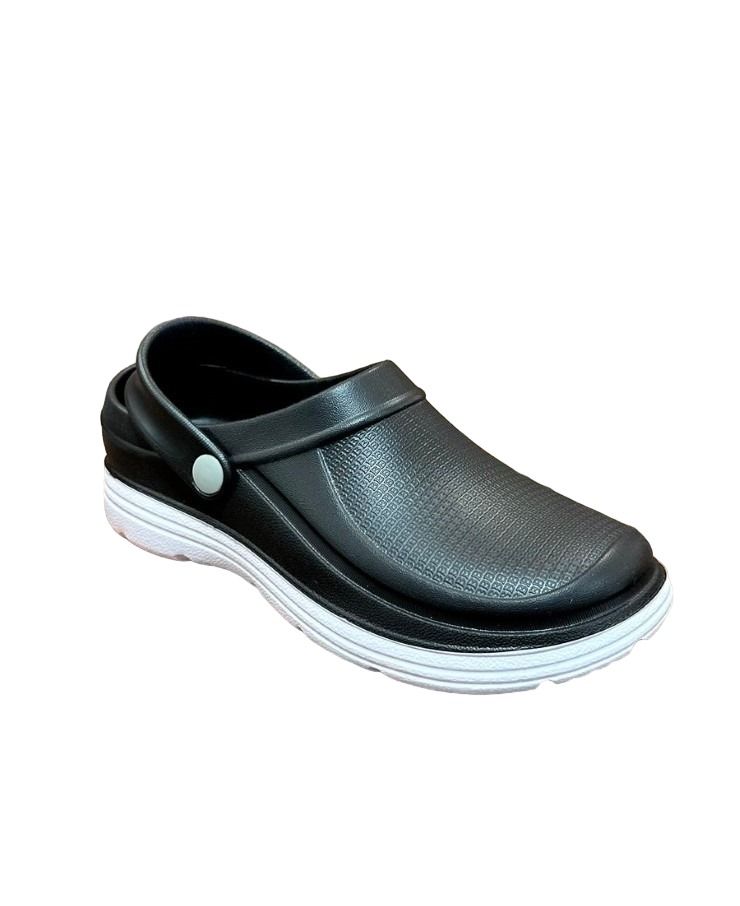 Sandalia cerrada color negro elega sport