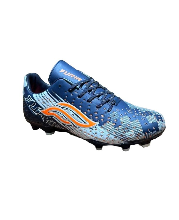 Tacos Furia color azul con naranja