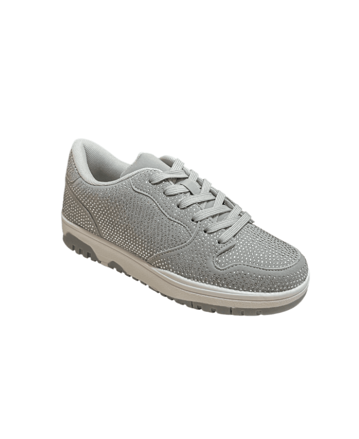 Tenis con brillos La Sheelah color gris