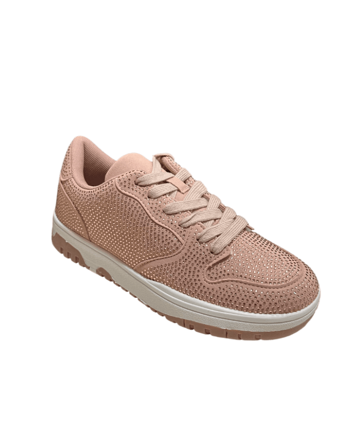 Tenis con brillos La Sheelah color rosa