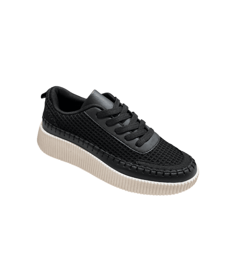 Tenis con suela alta La Sheelah color negro